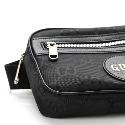 Gucci Econyl Nylon Monogram Off The Grid Belt Bag Black 8 of 9