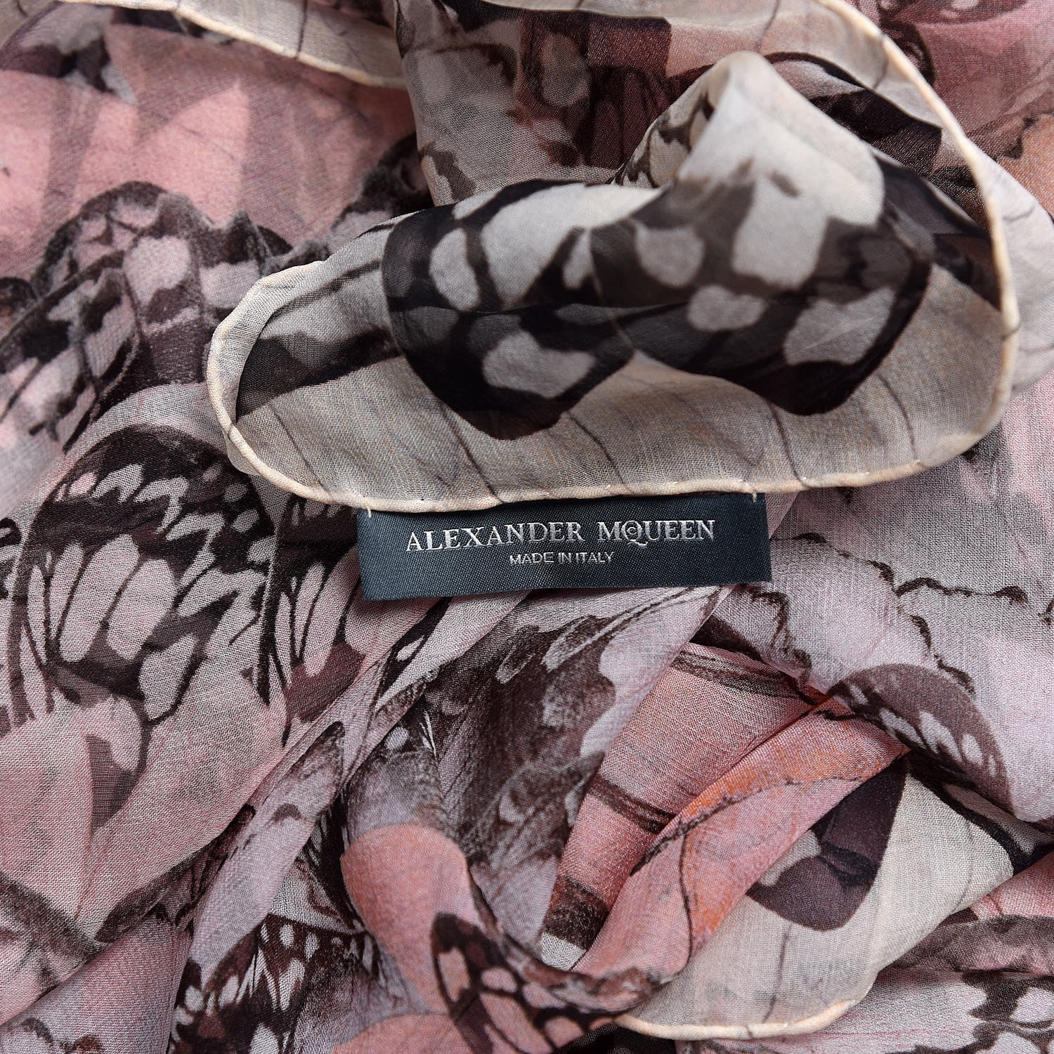 Alexander McQueen Silk Chiffon Butterfly Scarf 4 of 4
