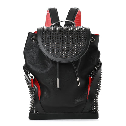 Christian Louboutin Calfskin Spiked Explorafunk Backpack Black 1 of 10