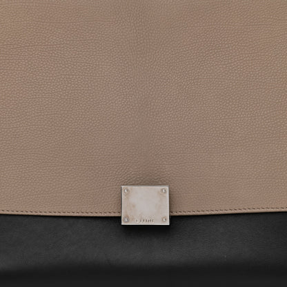 Celine Drummed Calfskin Medium Tri-Color Trapeze Light Khaki 7 of 10