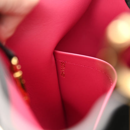 Louis Vuitton Taurillon Capucines MM Black Fuchsia 7 of 13