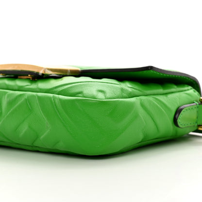 Fendi Nappa FF 1974 Embossed Mini Baguette Tomatillo 11 of 11