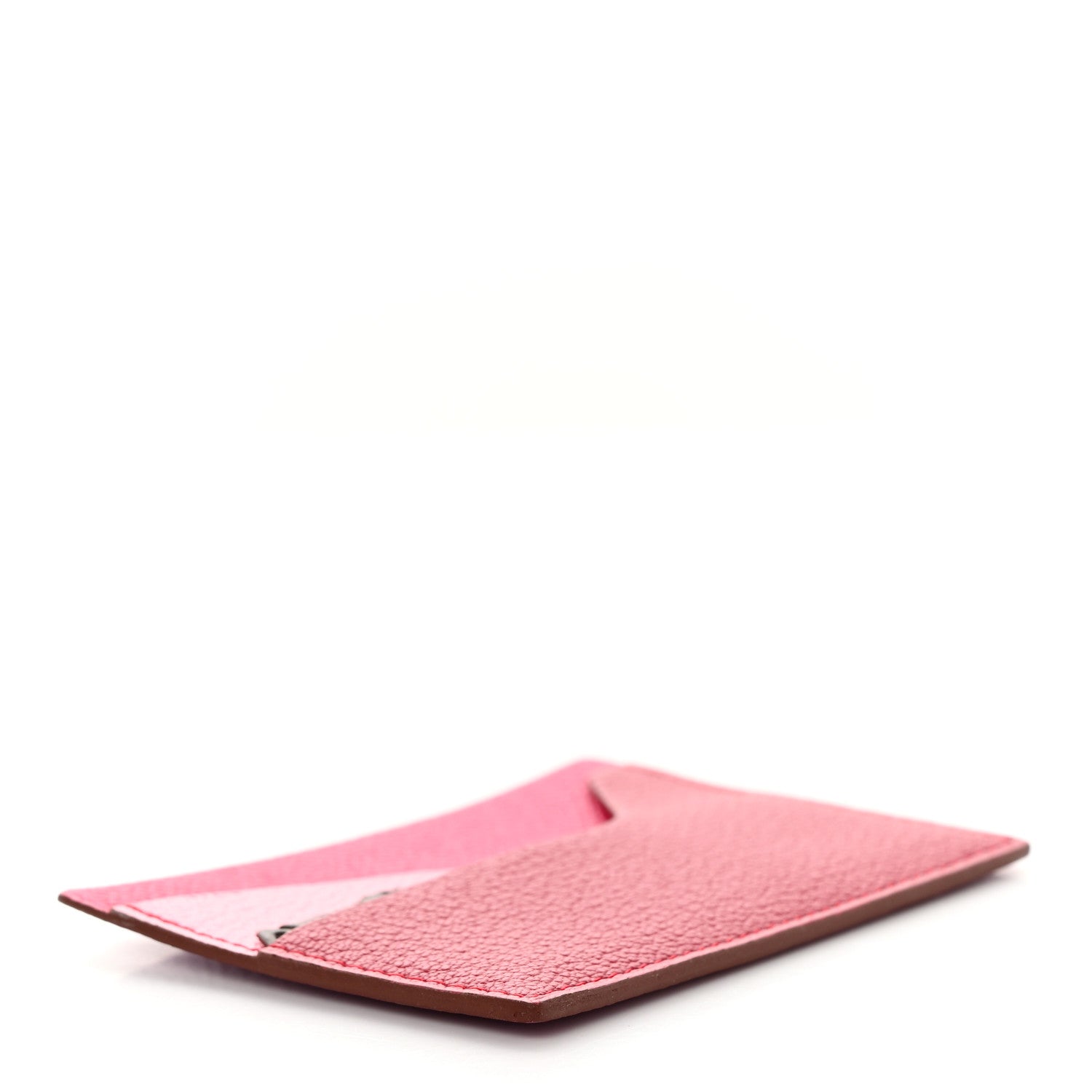 Hermes Epsom Chevre Mysore Calfskin Matte Alligator Histoire Naturelle Petit H Card Holder Warm Colors 4 of 6