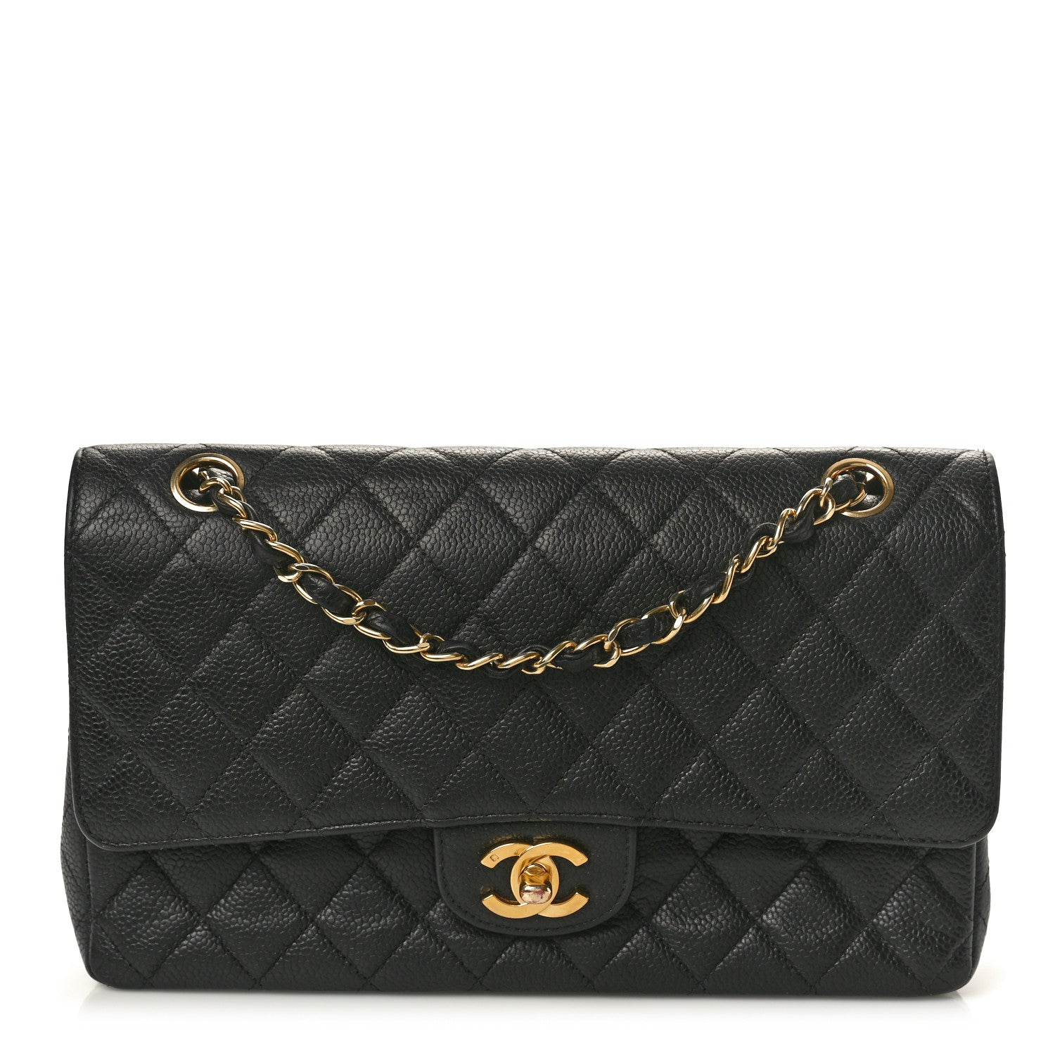 Chanel Caviar Quilted Medium Double Flap Black 1 of 11