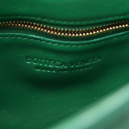 Bottega Veneta Lambskin Maxi Intreccio Padded Chain Cassette Crossbody Bag Racing Green 6 of 9