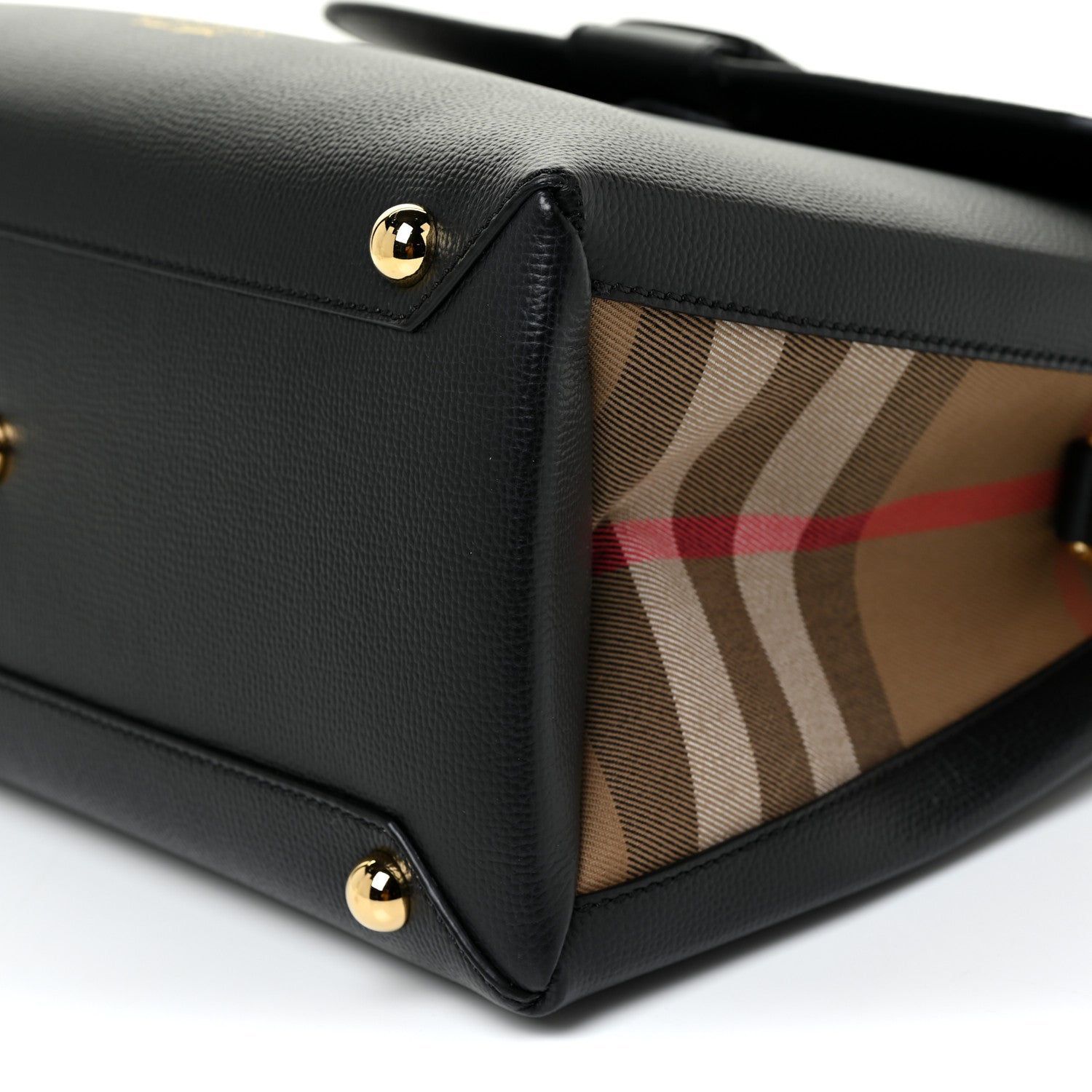 Burberry Derby Calfskin House Check Medium Camberley Black 10 of 10