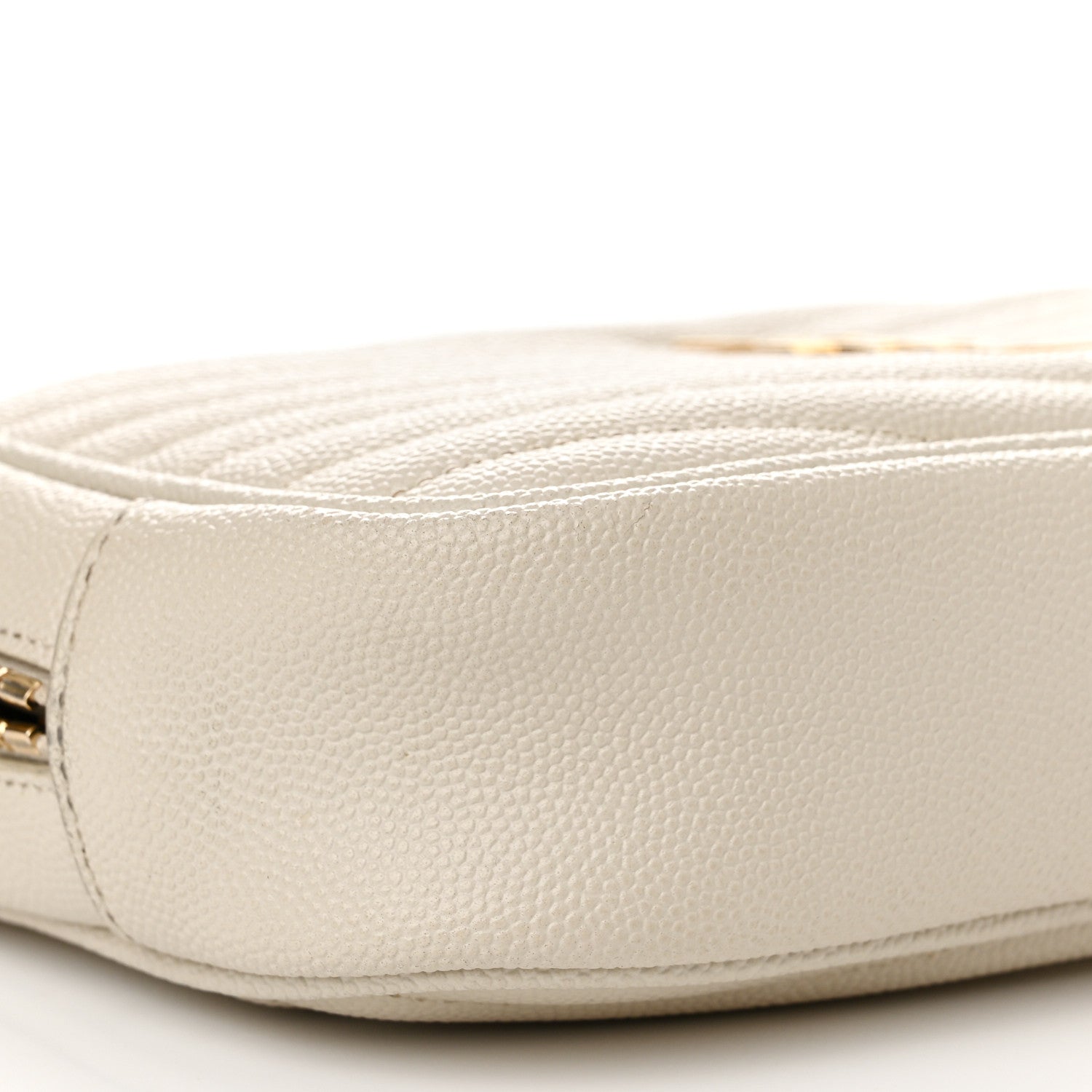 Saint Laurent Grain De Poudre Matelasse Monogram Mini Lou Camera Bag Crema Soft 9 of 12