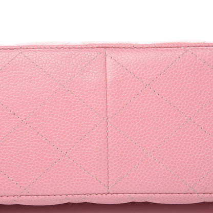 Chanel Caviar Quilted Jumbo Single Flap Pink 9 of 13