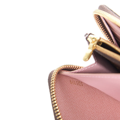 Louis Vuitton Monogram Clemence Wallet Rose Ballerine 9 of 10