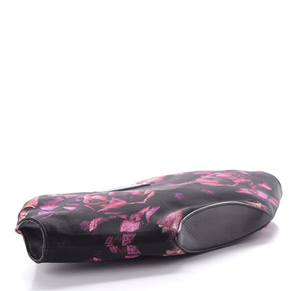 Alexander McQueen Silk Night Flowers De Manta Clutch Multicolor Black 4 of 7