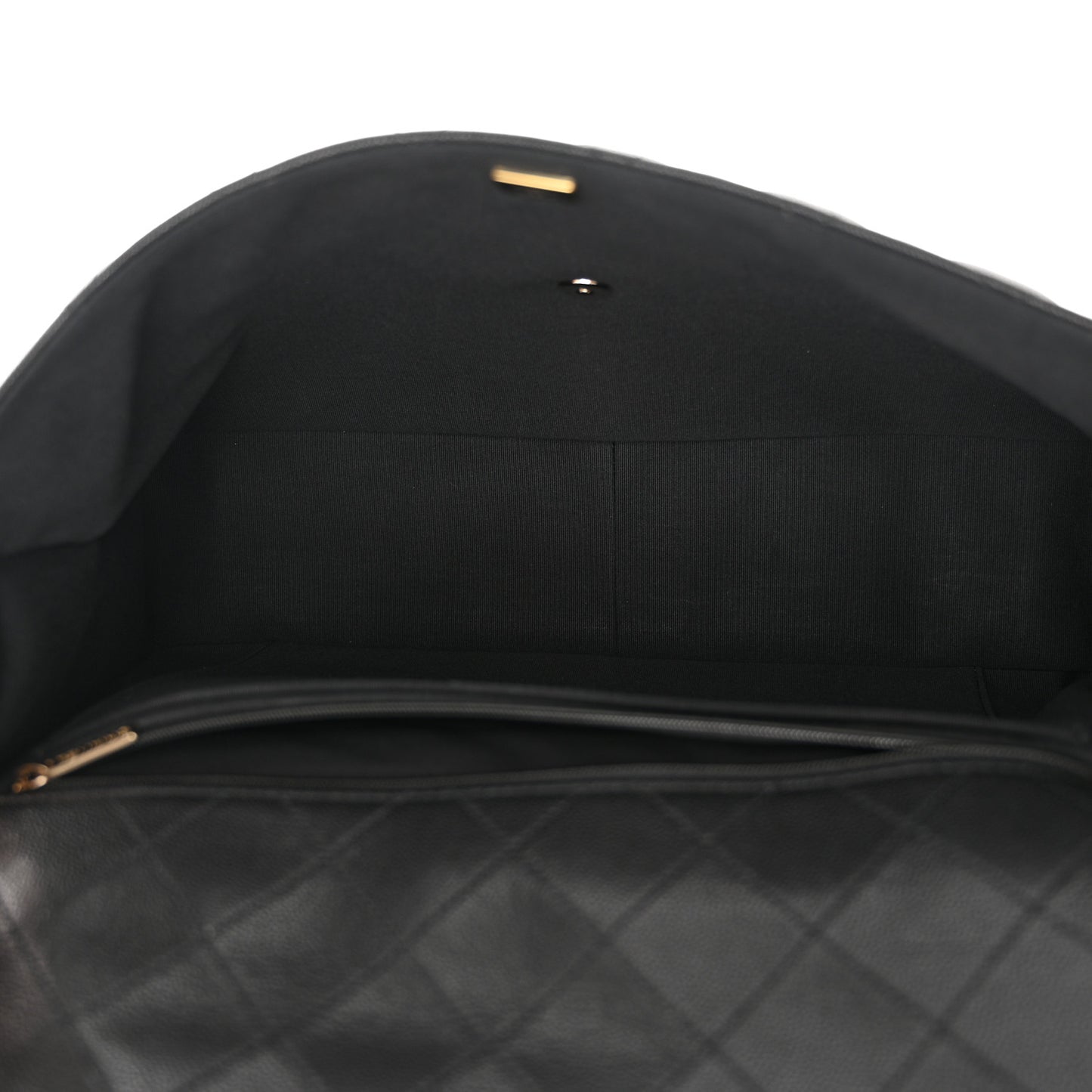 Caviar Quilted Small XXL Travel Flap Bag Black