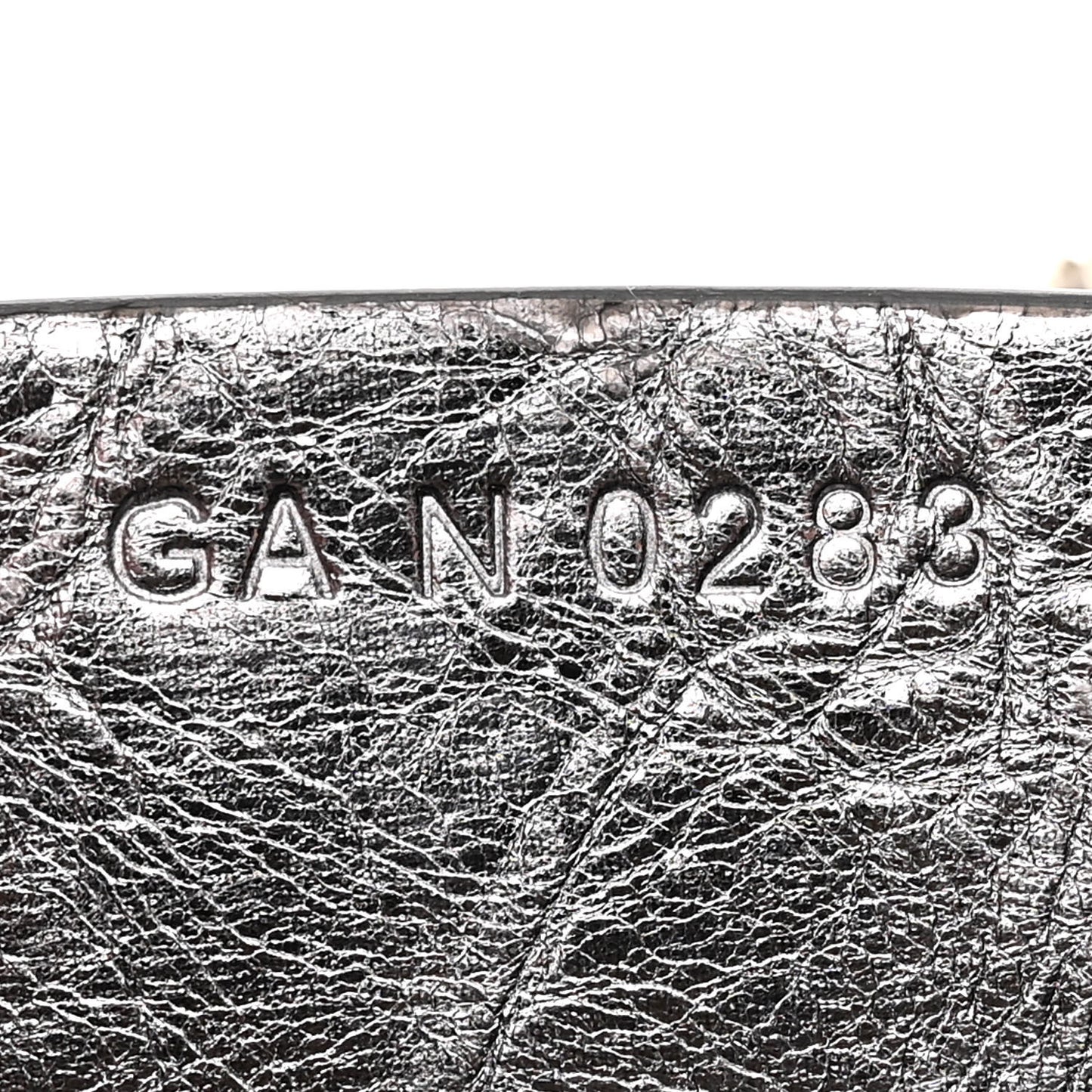 Metallic Calfskin Mini Voyou Bag Silver