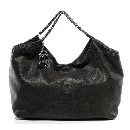 Chanel Distressed Caviar XL Coco Cabas Black 1 of 8