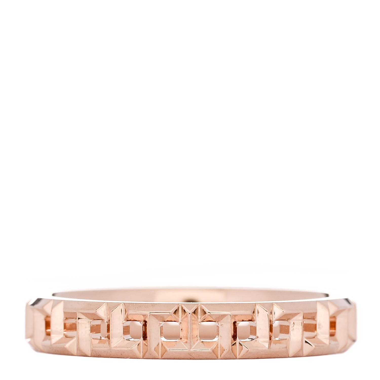 Tiffany 18K Rose Gold Narrow T True Ring 57 8 3 of 5