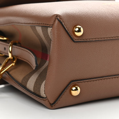 Burberry Derby Calfskin House Check Small Camberley Dark Sand 10 of 13