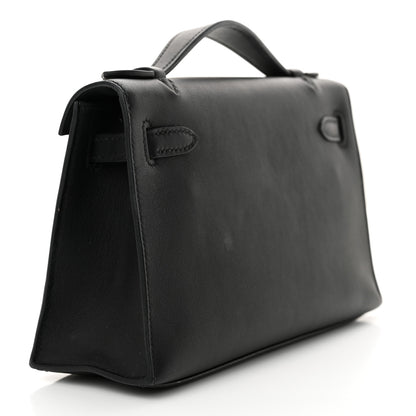 Hermes Swift Kelly Pochette Clutch Black 3 of 15