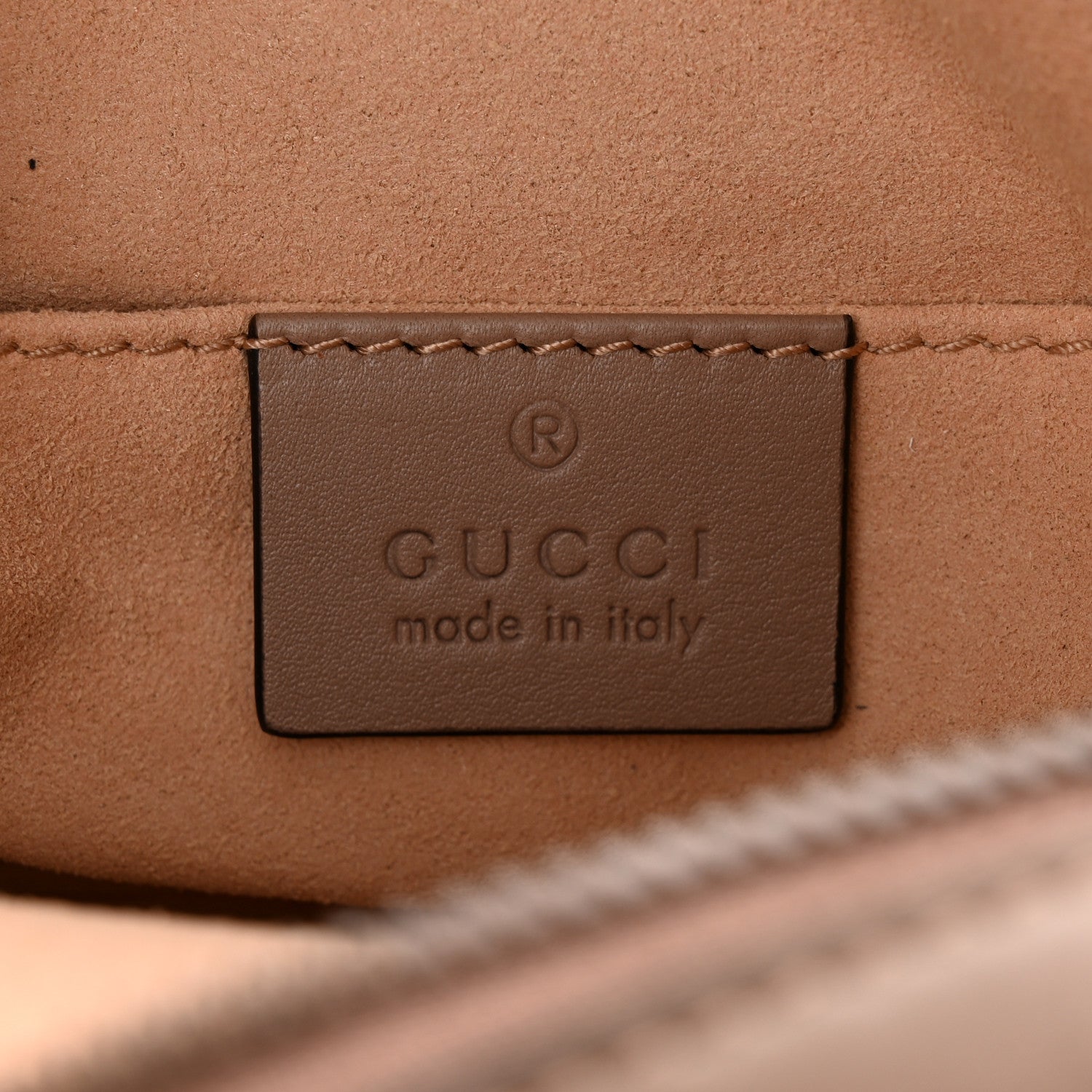 Gucci Calfskin Matelasse GG Marmont Belt Bag 95 38 Porcelain Rose 6 of 10