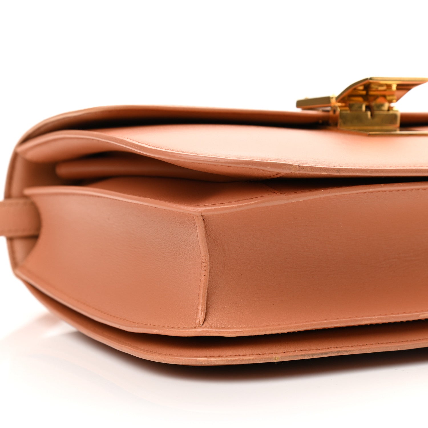 Celine Box Calfskin Medium Classic Box Flap Bag Nude 9 of 21