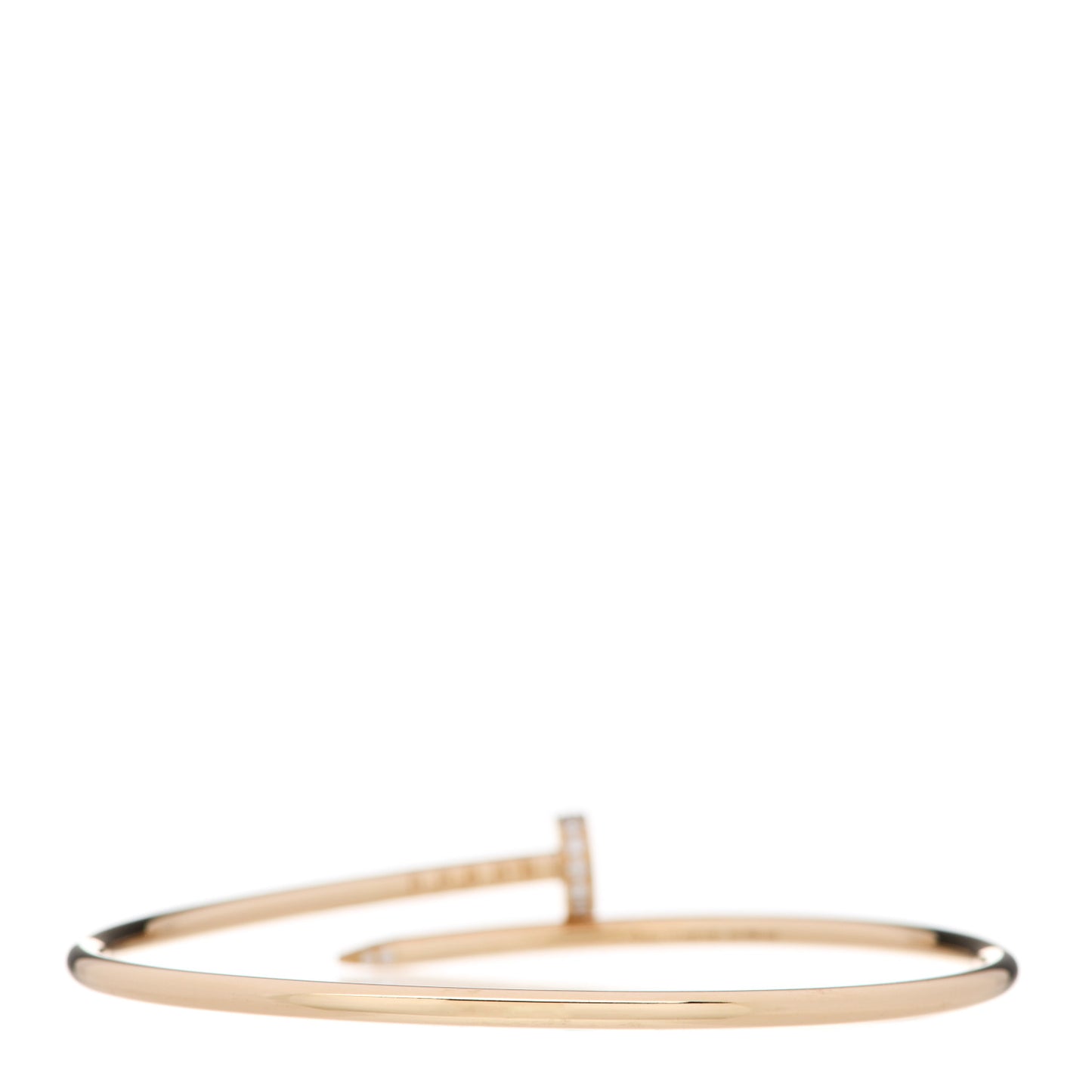 18K Yellow Gold Diamond Small Juste Un Clou Bracelet 17