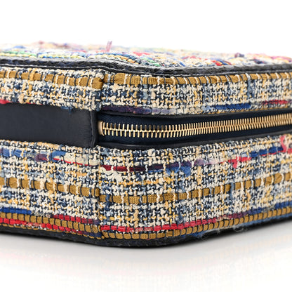 Chanel Tweed Snakeskin Quilted Medium CC Filigree Vanity Case Multicolor 10 of 16