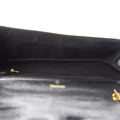 Chanel Caviar Timeless CC Wallet On Chain WOC Black 5 of 13