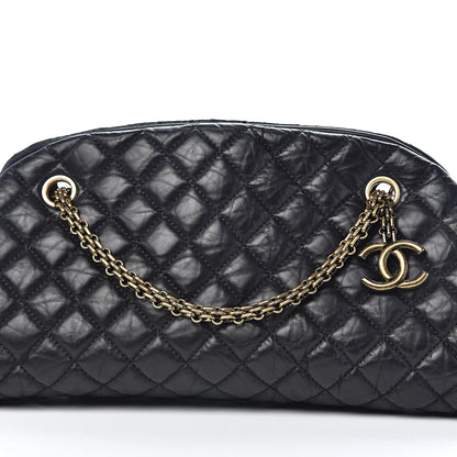 Chanel Aged Calfskin Medium Just Mademoiselle Black 10 of 10