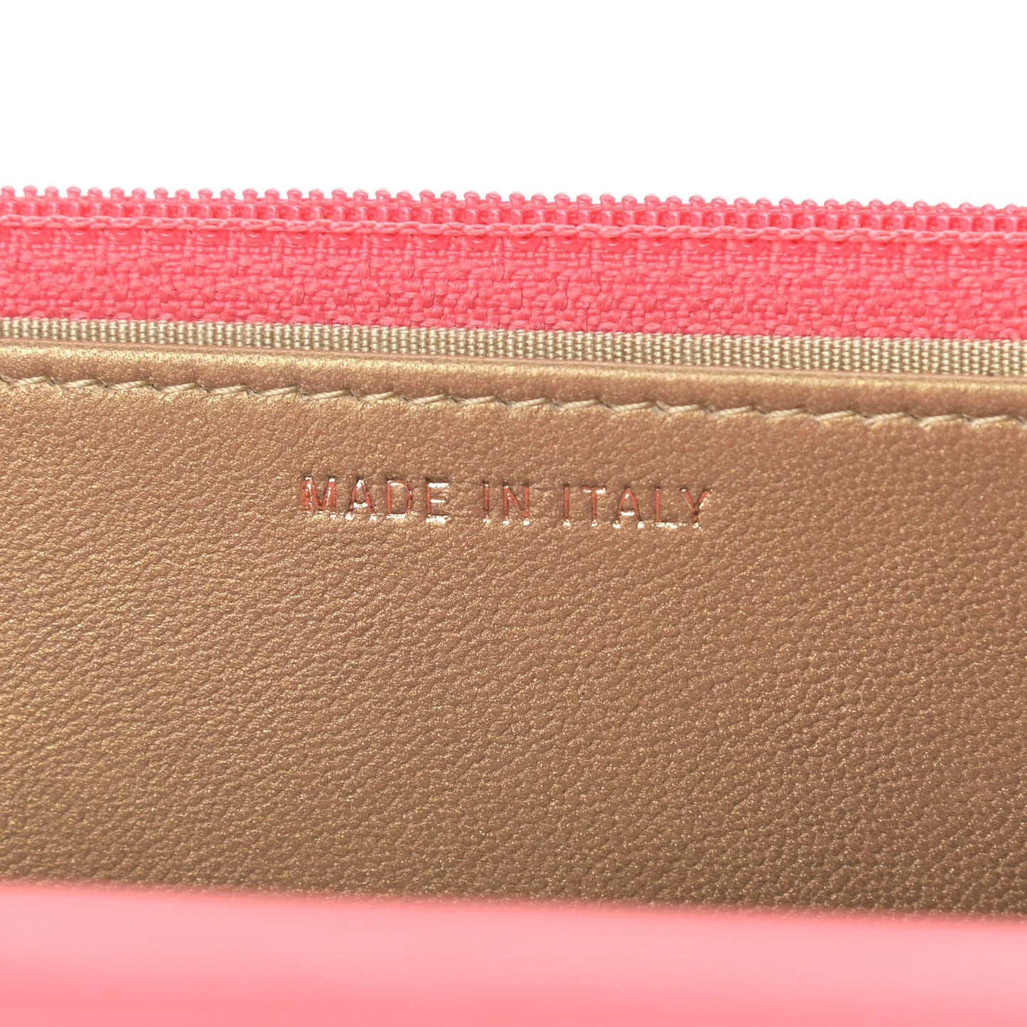 Lambskin Quilted CC Pearl Crush Wallet on Chain WOC Pink