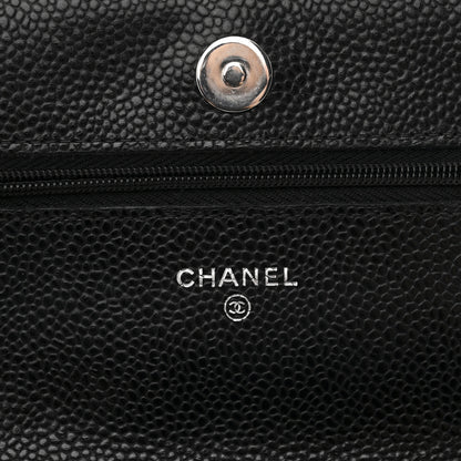 Chanel Caviar Quilted Wallet on Chain WOC Black 6 of 12