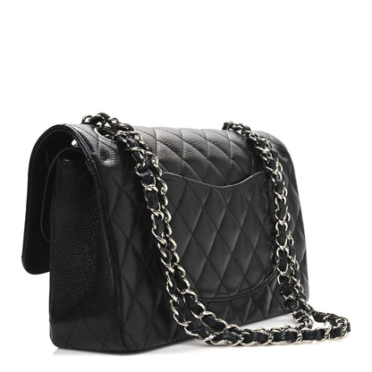 Chanel Caviar Quilted Medium Double Flap Black 3 of 10