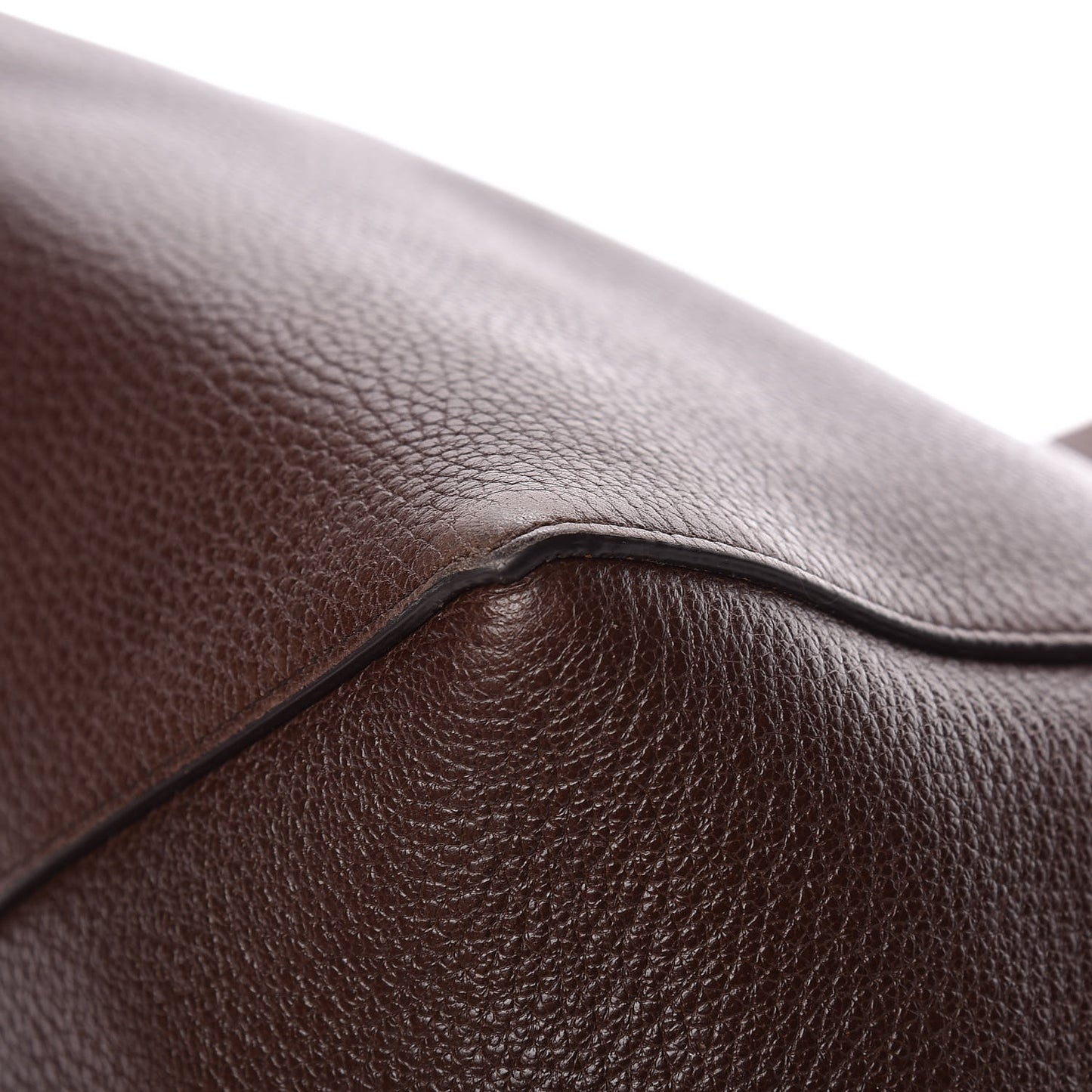 Soft Grained Calfskin Small Belt Cabas Phantom Brown