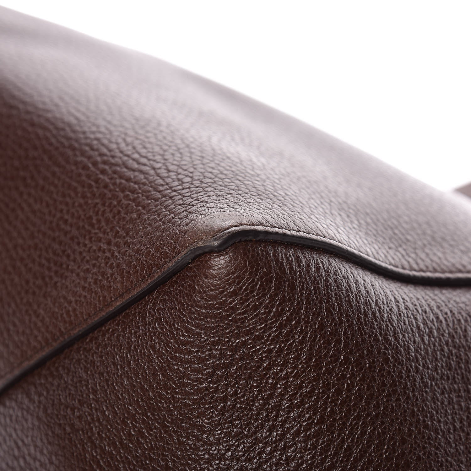 Celine Soft Grained Calfskin Small Belt Cabas Phantom Brown 16 of 18