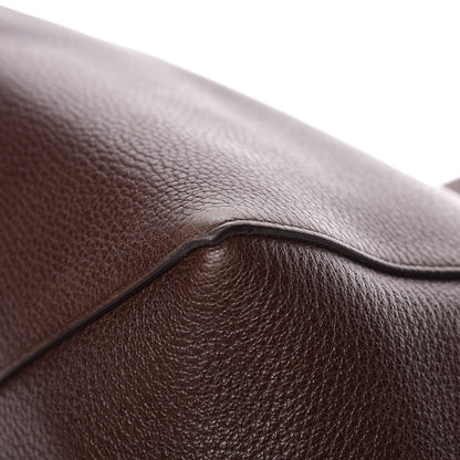 Celine Soft Grained Calfskin Small Belt Cabas Phantom Brown 16 of 18