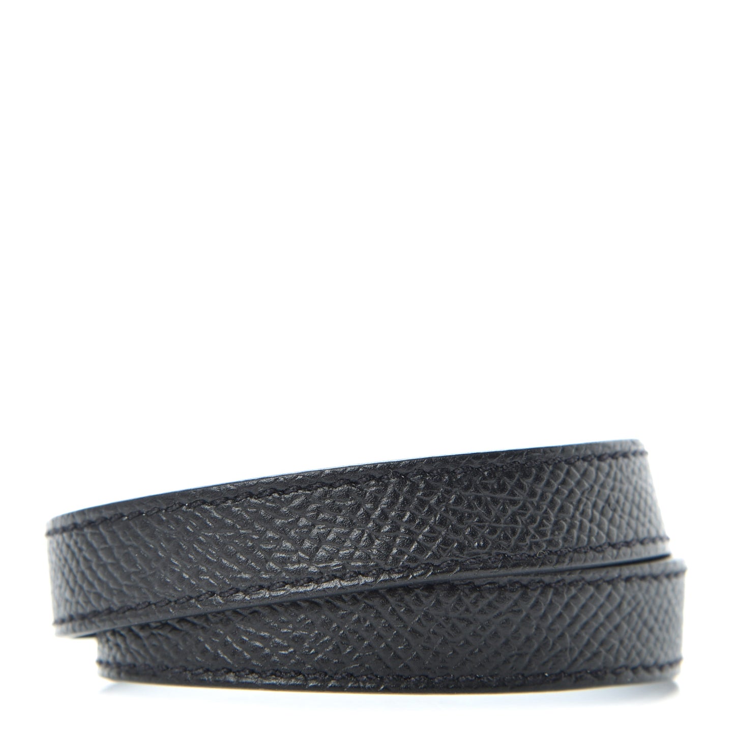 Epsom Kelly Double Tour Bracelet M Black