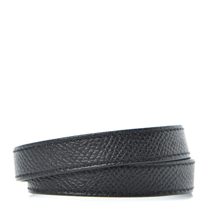 Hermes Epsom Kelly Double Tour Bracelet M Black 3 of 6