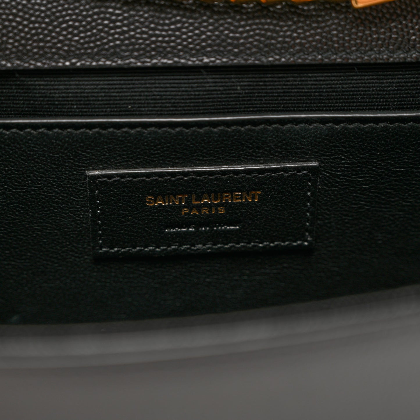 Grain De Poudre Medium Classic Monogram Kate Satchel Black