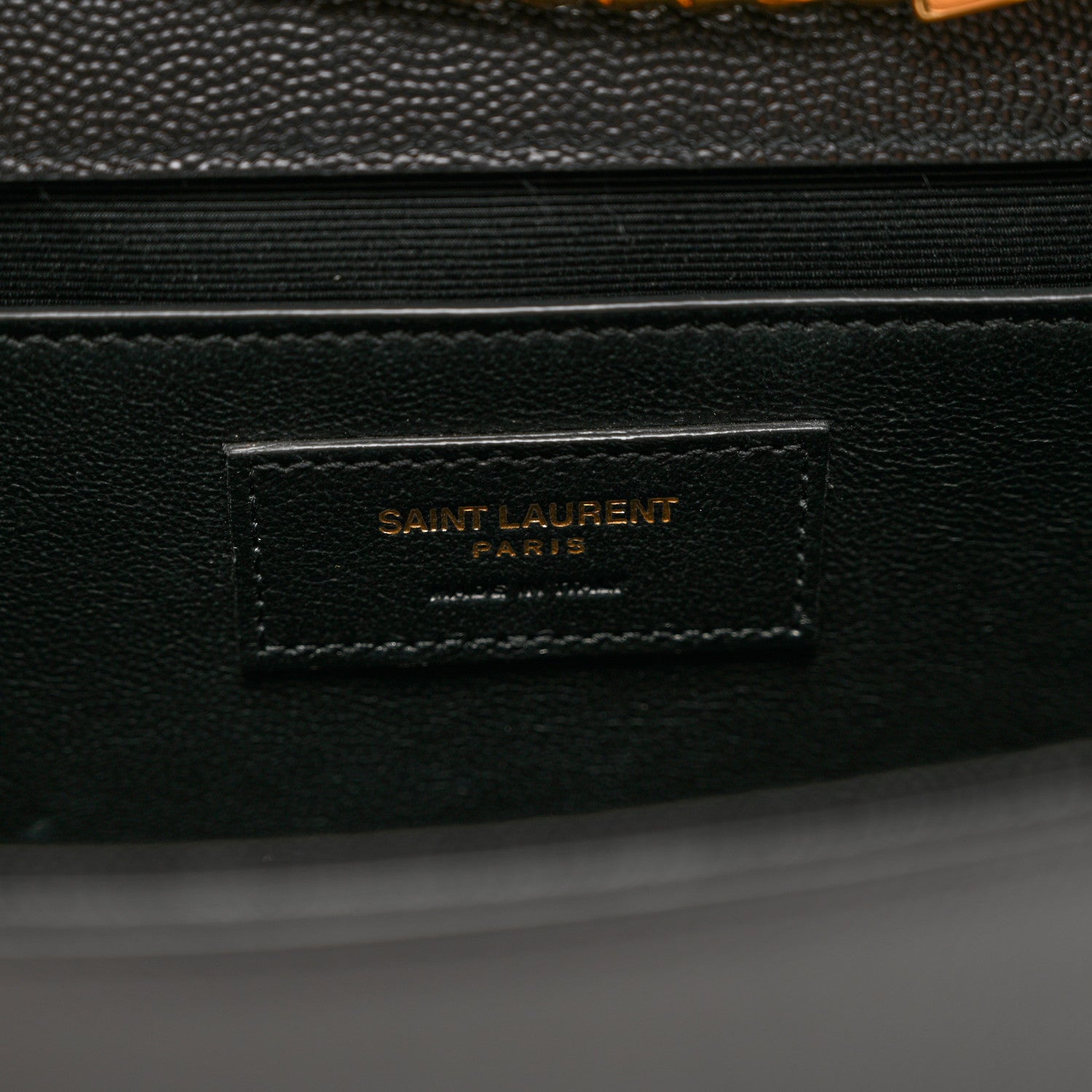 Saint Laurent Grain De Poudre Medium Classic Monogram Kate Satchel Black 7 of 9