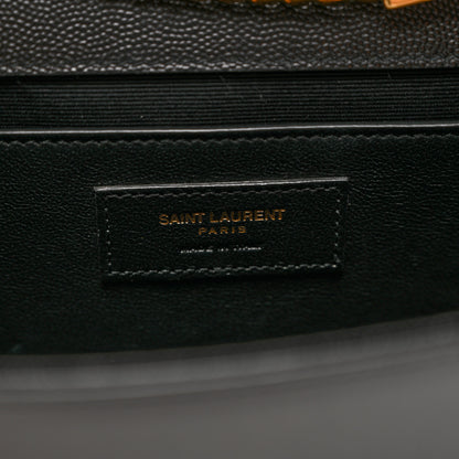 Saint Laurent Grain De Poudre Medium Classic Monogram Kate Satchel Black 7 of 9