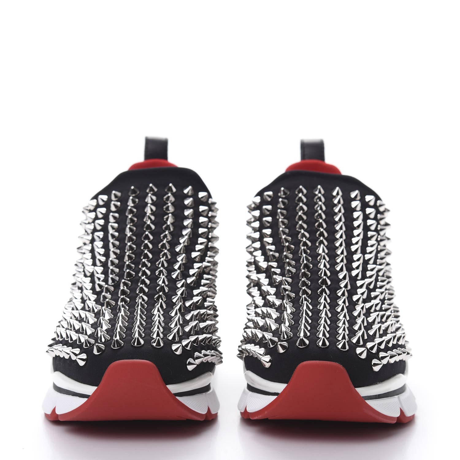 Christian Louboutin Neoprene Spike Sock Donna Flat Sneakers 36.5 Black 2 of 8