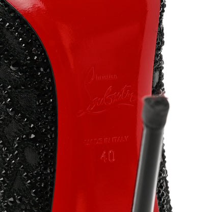 Christian Louboutin Calfskin Strass Rihanini 120 Booties 40 Black 6 of 12