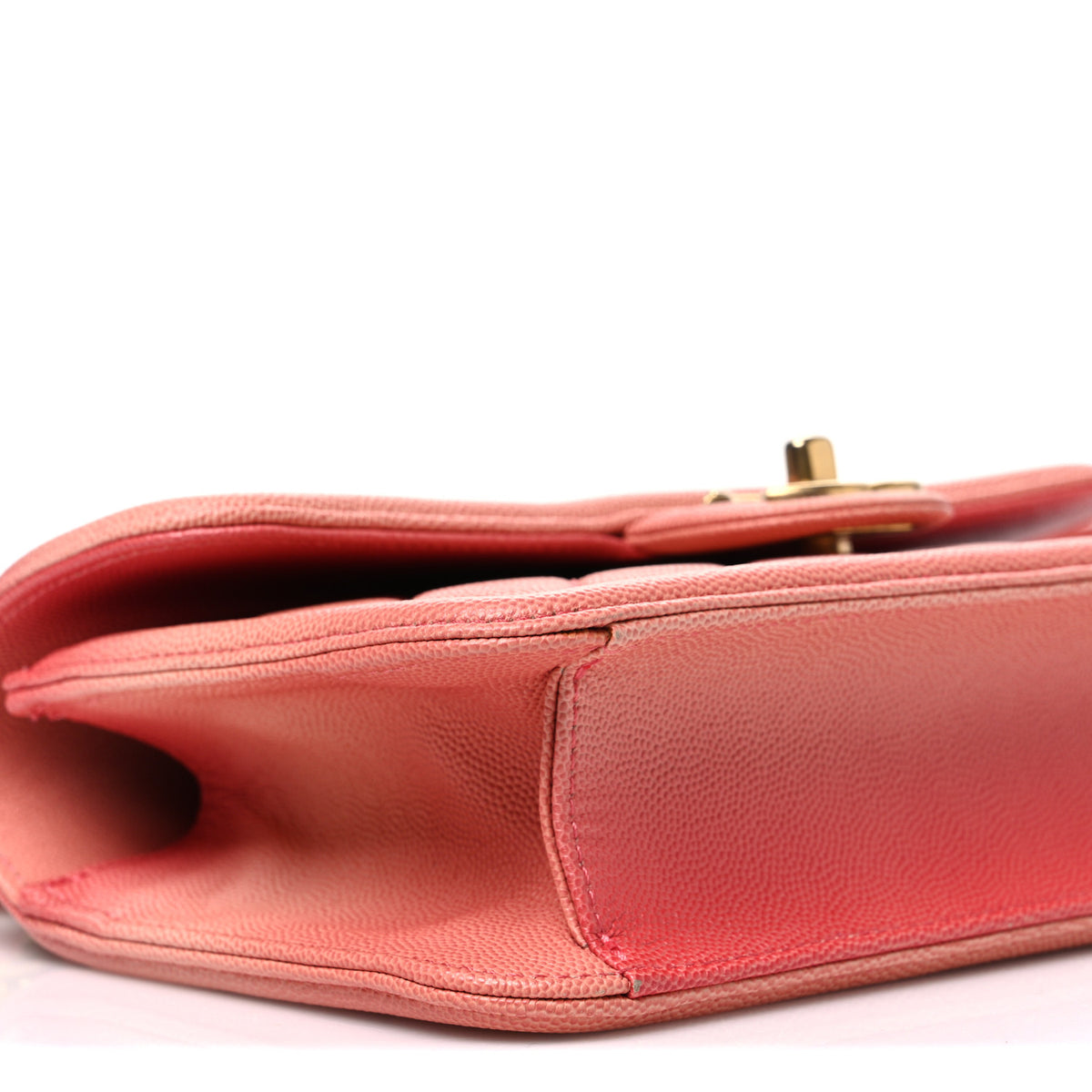 Chanel Caviar Quilted Small Sunset On The Sea Flap Coral 9 of 10