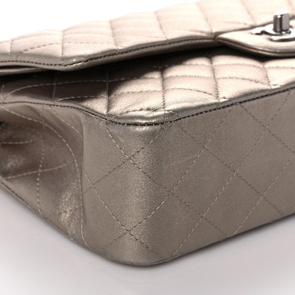 Chanel Metallic Lambskin Quilted Medium Double Flap Gold 7 of 9