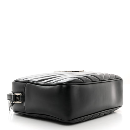 Saint Laurent Calfskin Matelasse Monogram Lou Camera Bag Black 4 of 10