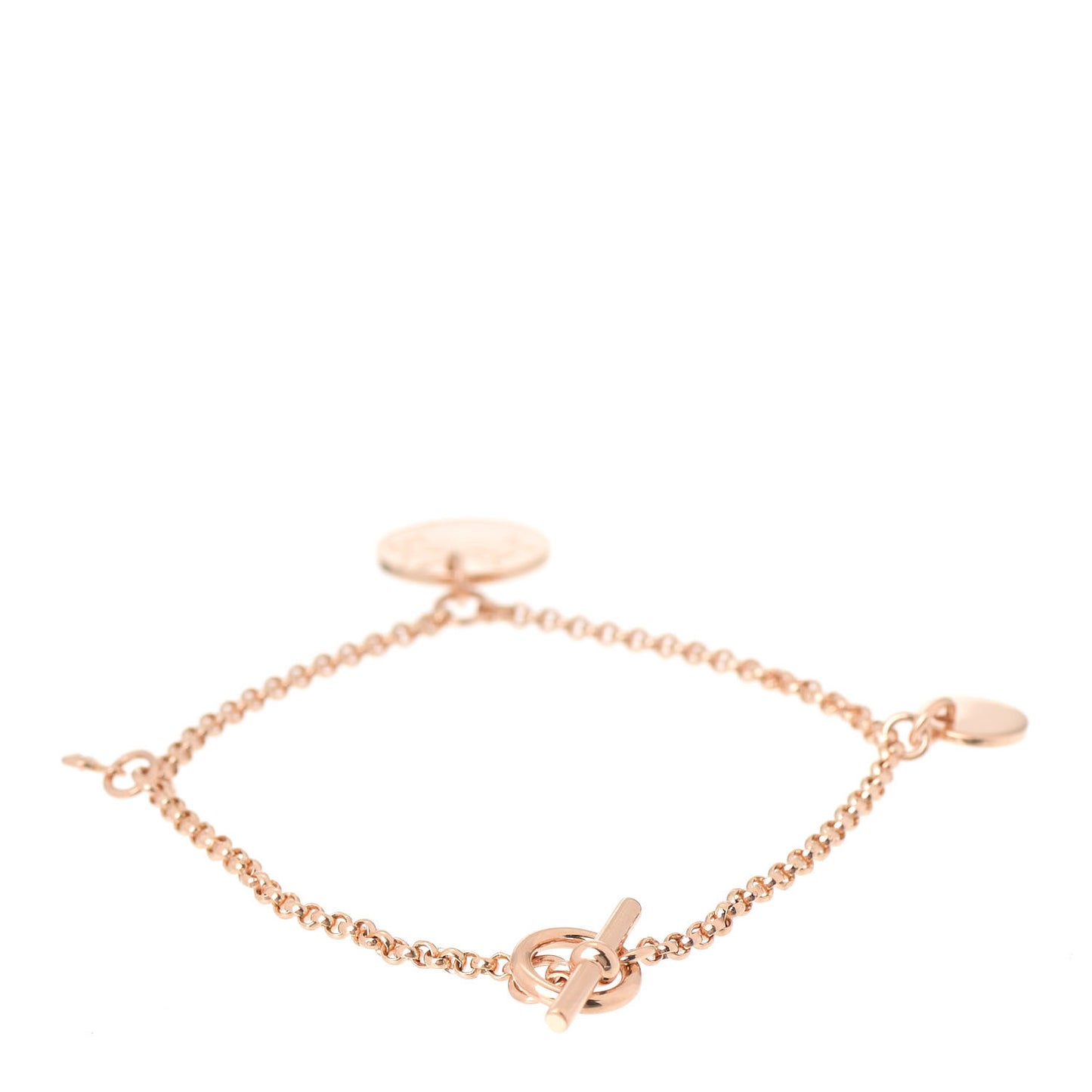 18K Rose Gold Diamond PM Ex-Libris Bracelet ST
