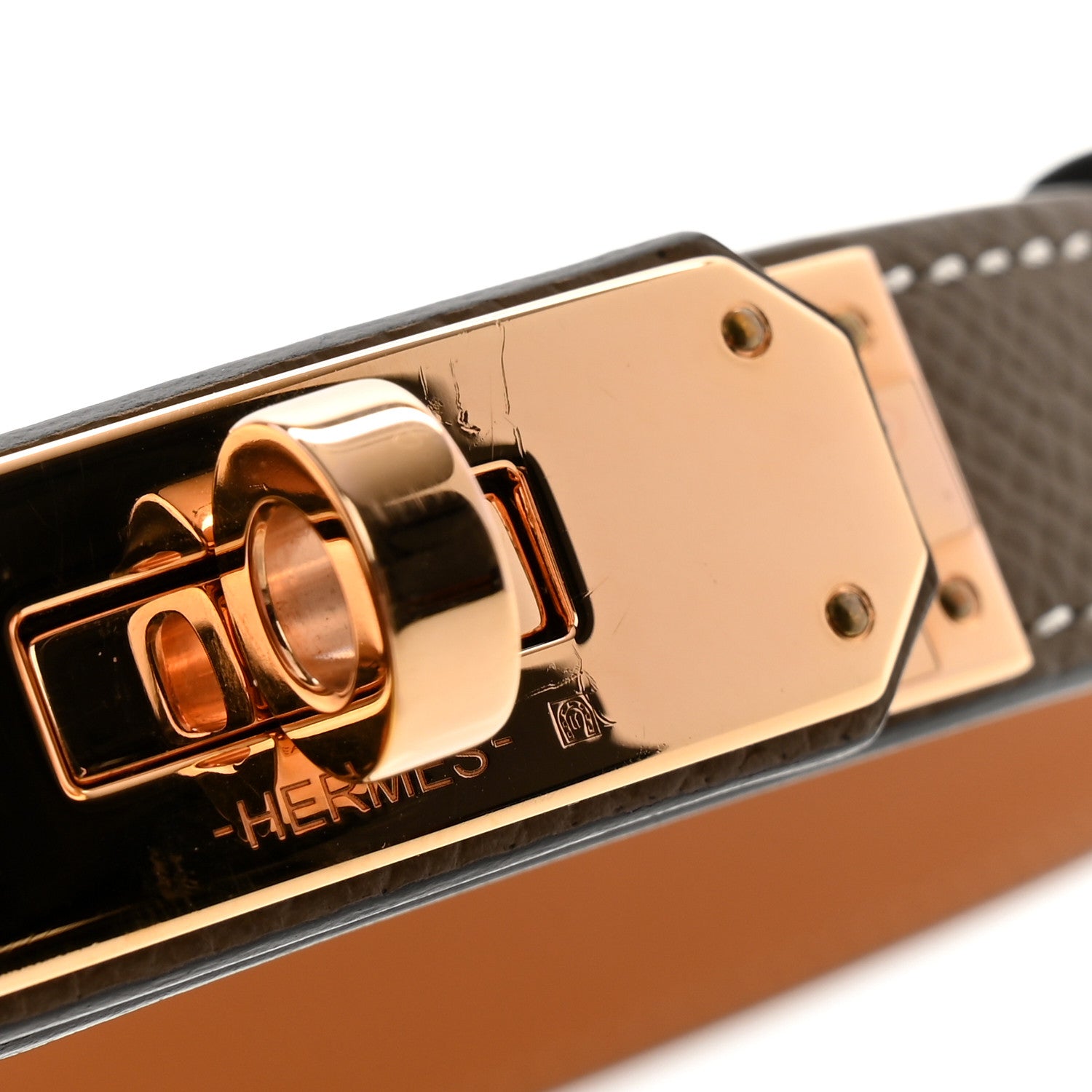 Hermes Epsom Kelly Belt Etoupe 4 of 5