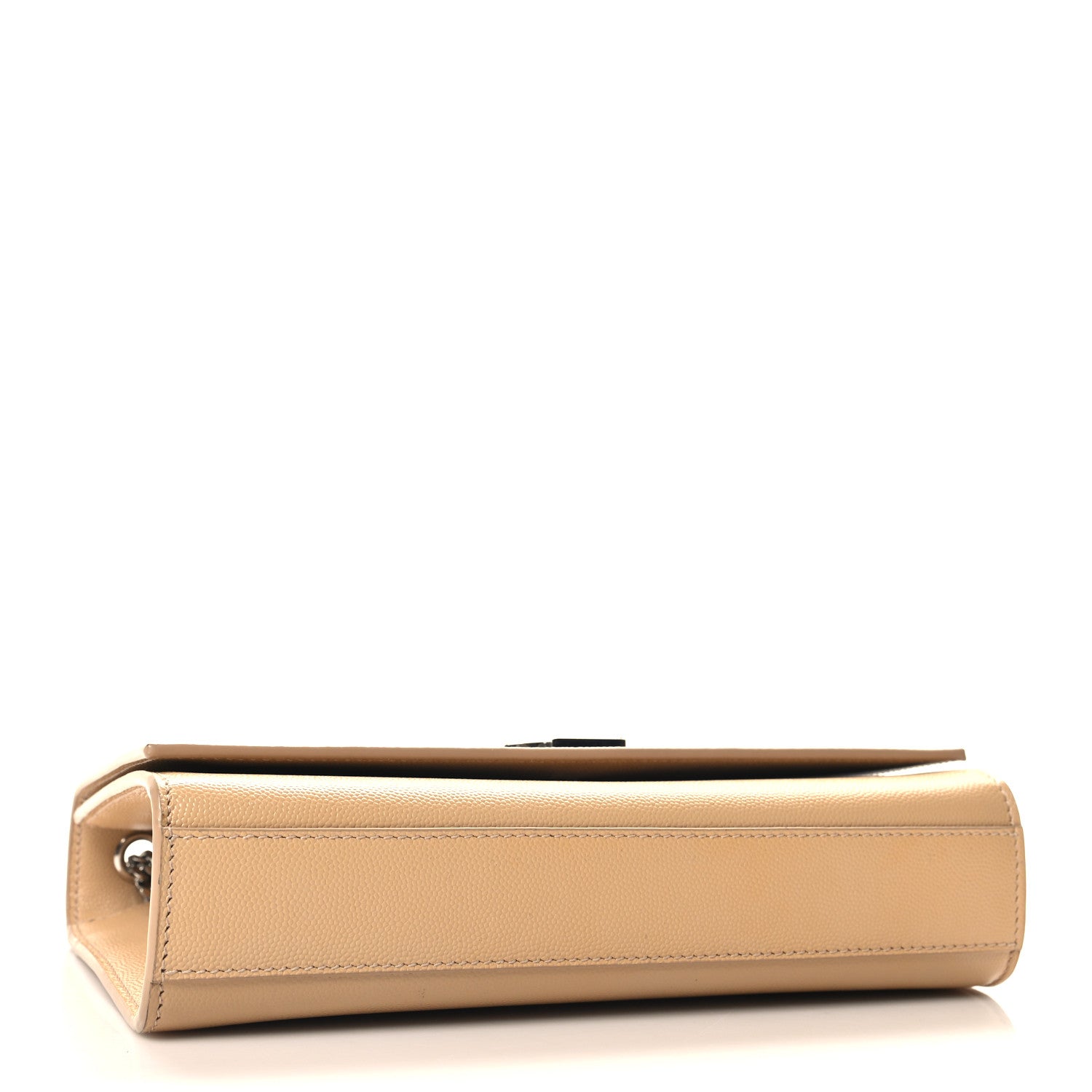 Saint Laurent Grain De Poudre Medium Monogram Kate Satchel Dark Beige 4 of 10