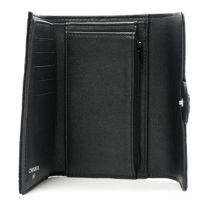 Chanel Lambskin Quilted Medium Flap Wallet So Black 5 of 17