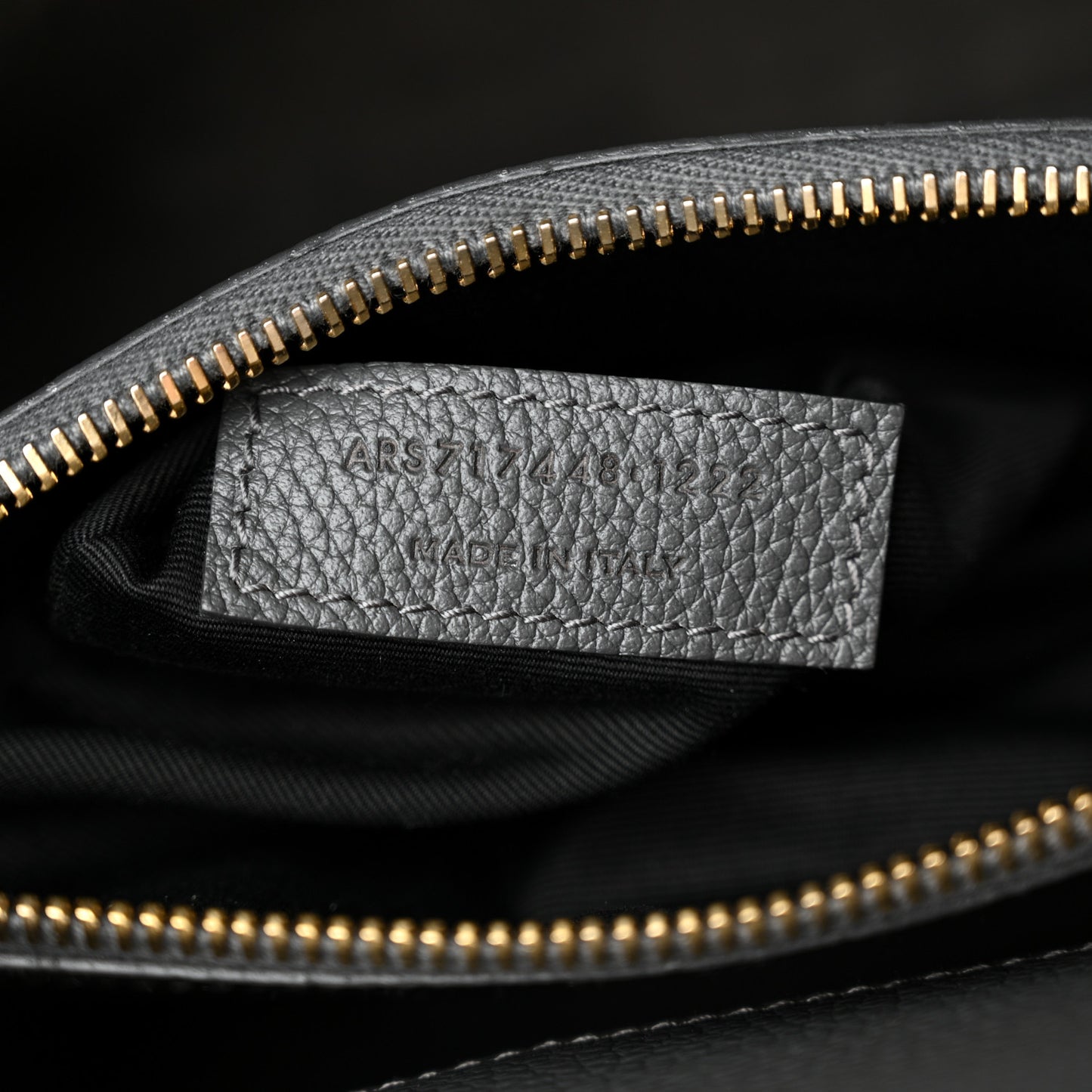 Grained Calfskin Baby Sac De Jour Souple Storm