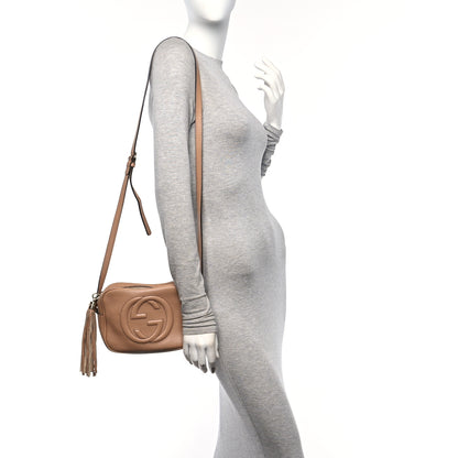Gucci Pebbled Calfskin Small Soho Disco Bag Camelia 3 of 10