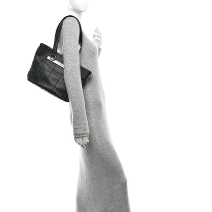 Chanel Caviar Square Stitched Tote Black 2 of 10