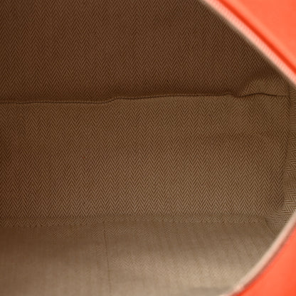 Hermes Canvas Large Bride-A-Brac Pouch Orange Feu Burgundy 5 of 6